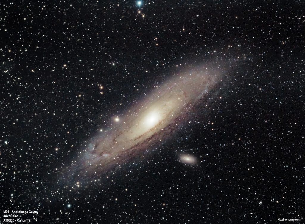 M31 &#8211; The Andromeda Galaxy (w/ DSLR)