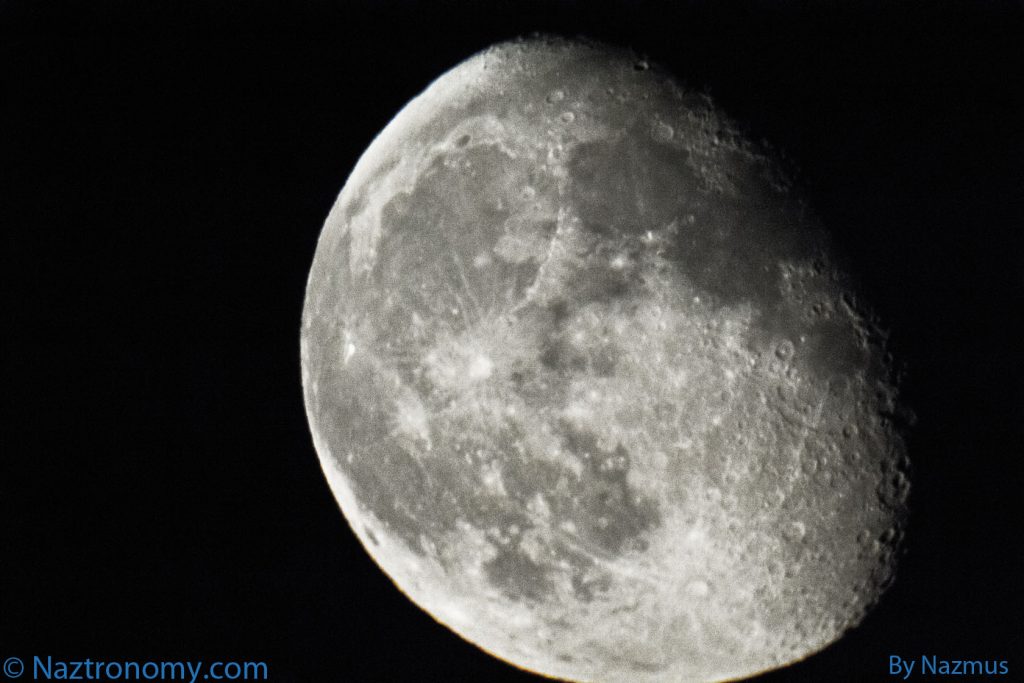 Waxing Gibbous Moon with 6SE (Low Res)