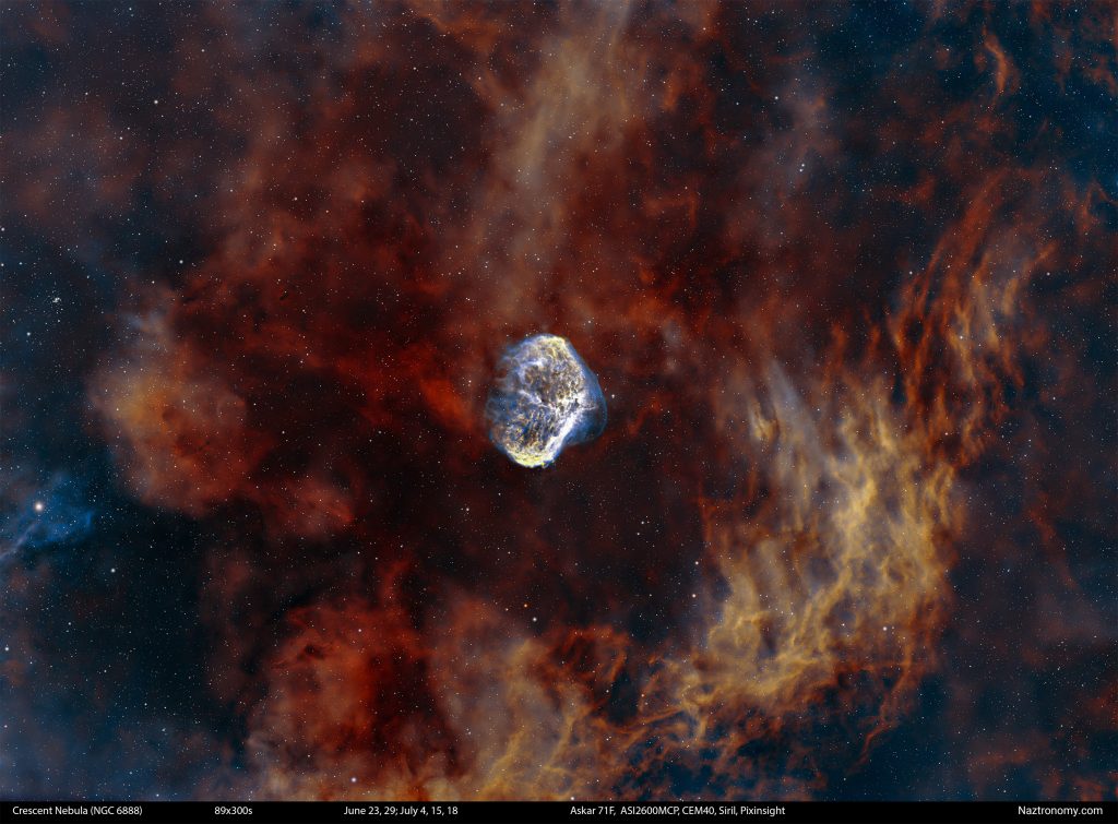 Crescent Nebula in Summer 2025