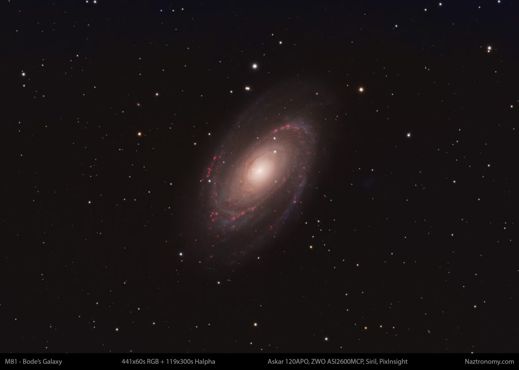 M81 &#8211; Bode&#8217;s Galaxy Askar 120APO 2026